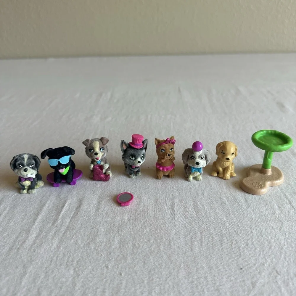 6 Barbie Pets Blind Bag Dogs Figures Flocked Replacement Piece Vet Animal & More